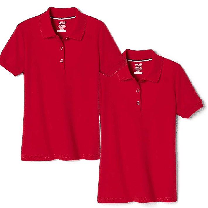 French Toast Girls' Polo Shirts 2-Pack