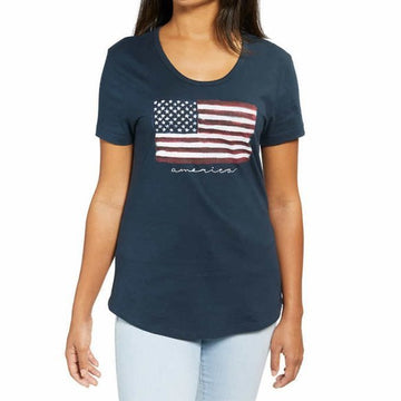 Galt Women's American Tee - Patriotic Flag Graphic - Timeless Style