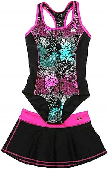 Gerry Girl's One Piece Swimsuit with Matching Swim Bottoms