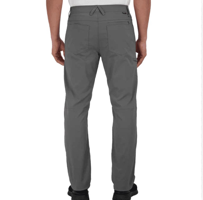 Gerry Men's Fleece Lined Stretch Hiking Travel Pants with Side Zipper Pocket