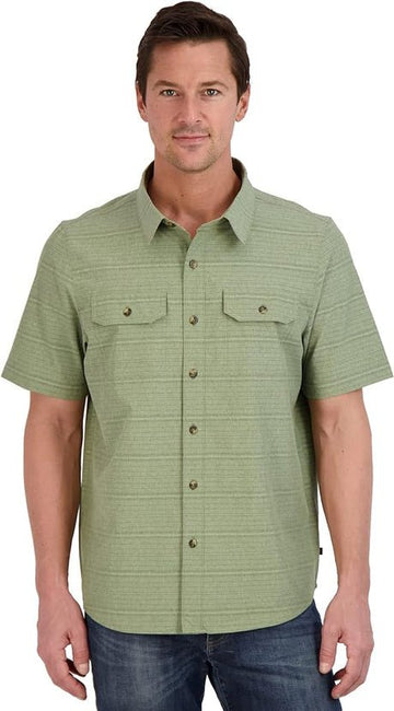 Gerry Men's Short Sleeve Quick Dry Tech Woven Shirt