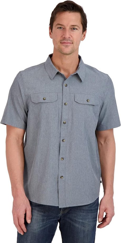 Gerry Men's Short Sleeve Quick Dry Tech Woven Shirt