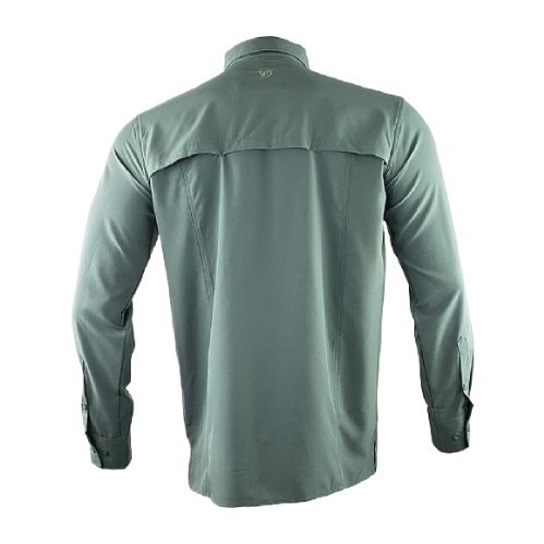 Gillz Men's Woven UPF 30+ Long Sleeve Stretch Button Up Shirts