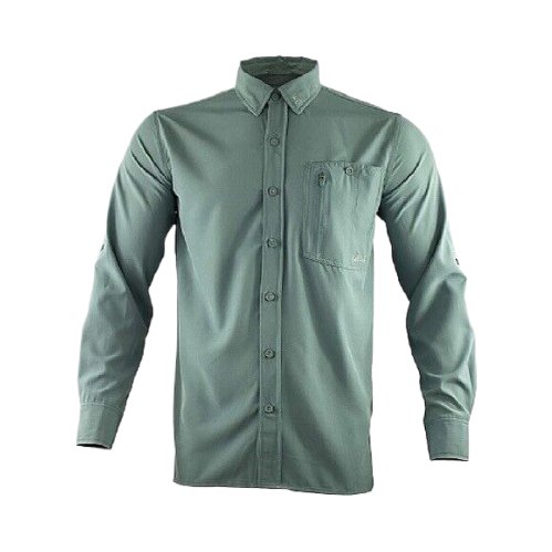 Gillz Men's Woven UPF 30+ Long Sleeve Stretch Button Up Shirts