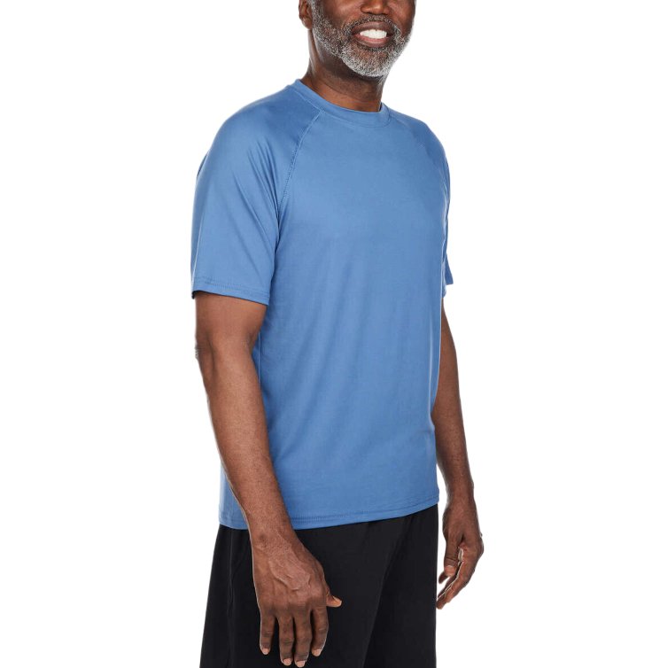 Glacier Performance Men's 2-Pack UPF 30 Moisture Wicking Short Sleeve T-Shirts