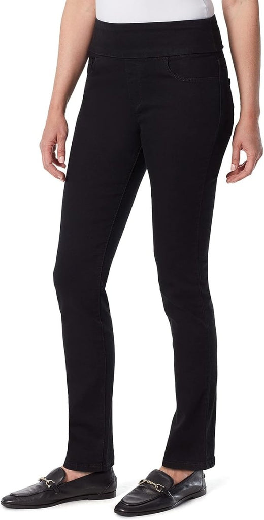 Gloria Vanderbilt Women's Pull-on Comfort Pants - Elastic Waistband, Stretch Fabric, Timeless Design