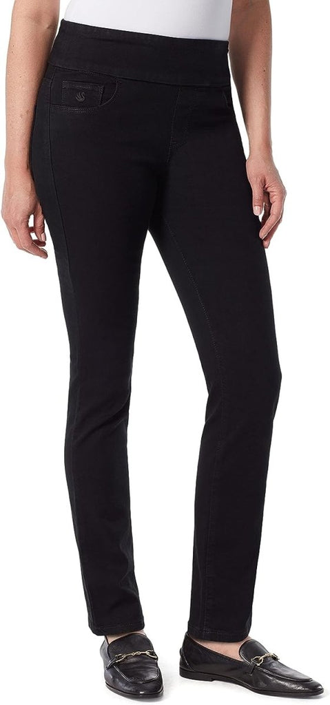 Gloria Vanderbilt Women's Pull-on Comfort Pants - Elastic Waistband, Stretch Fabric, Timeless Design