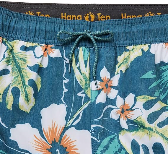 Hang Ten Men's Quick-Dry Stretch Swim Shorts
