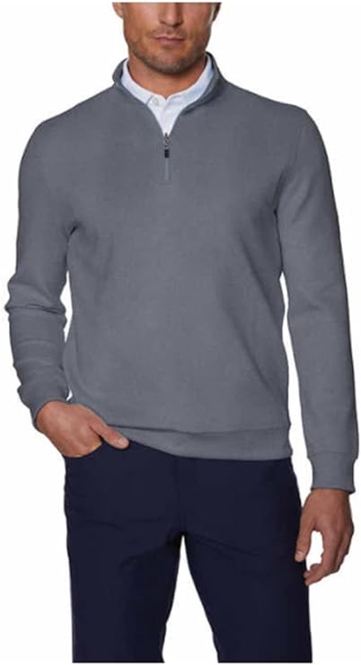 Hickey Freeman Men's Comfort Stretch Quarter Zip Pullover - Classic Design