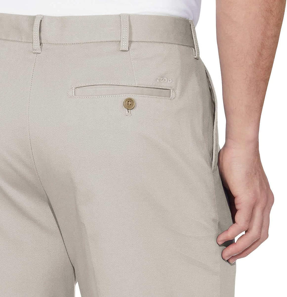 Izod Men's Flat Front Stretch Chino Shorts