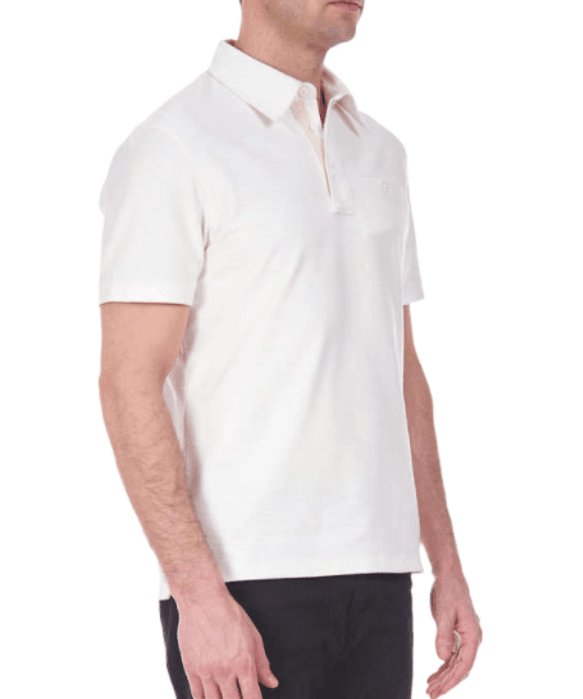 Jachs NY Men's Short Sleeve Slub Cotton Polo