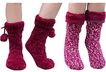 Jane & Bleecker Women's 2-Pair Slipper Socks