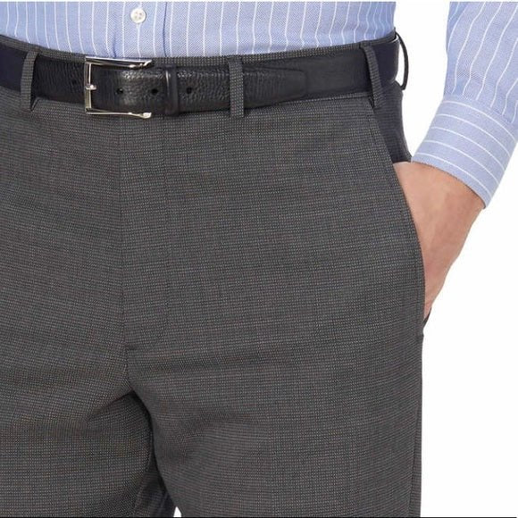 JB Britches Men's FashionTrek Flat Front Dress Pants