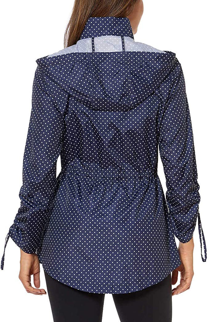 Jones New York Women's Parka in a Pocket Rain Jacket