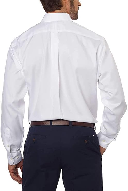 Kirkland Men's Tailored Fit Non-Iron Dress Long Sleeve Shirt