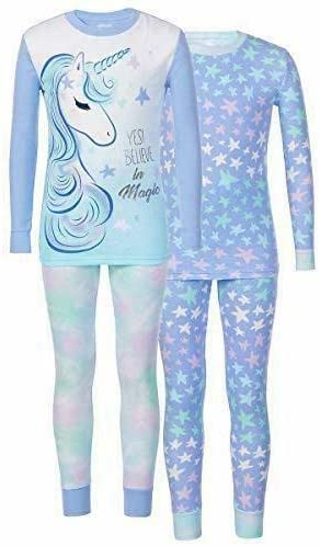 Kirkland Signature Girls' 4-Piece Pajama Set