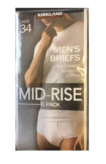 Kirkland Signature Men's Brief Mid-Rise 6-Pack