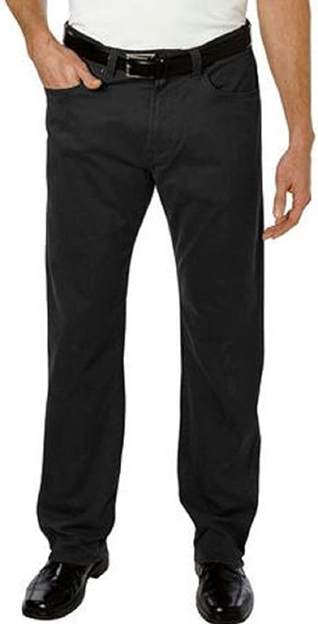 Kirkland Signature Men's Standard Fit 5-Pocket Brushed Cotton Pants