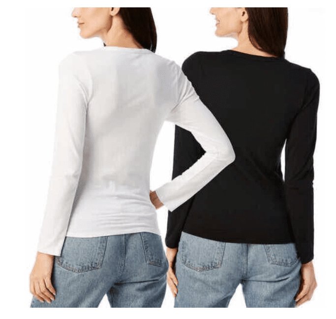 Lucky Brand Women's 2 Pack Long Sleeve Tee