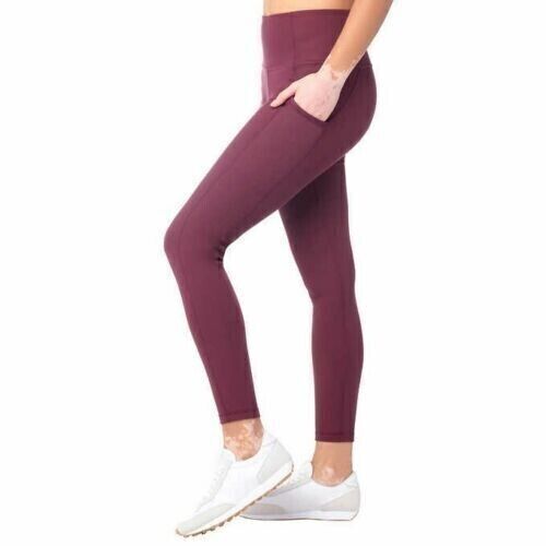 LukkaLux Women's Ribbed Legging with Pockets