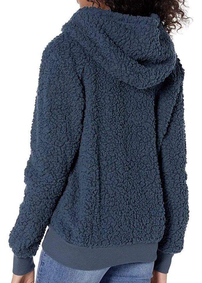 Marc New York Performance Women's Teddy Fleece Full Zip Hooded Jacket