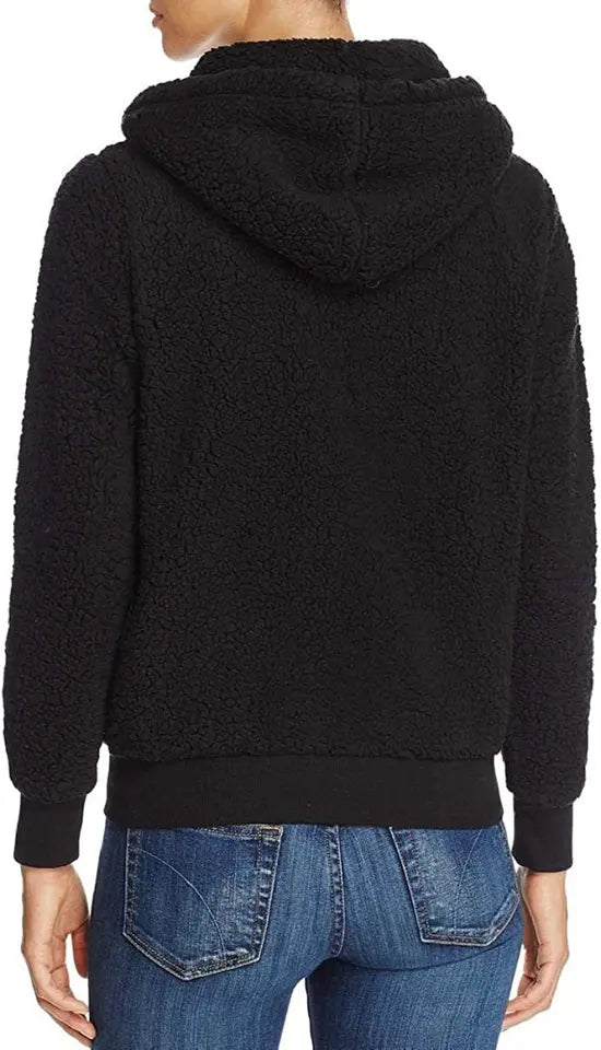 Marc New York Performance Women's Teddy Fleece Full Zip Hooded Jacket