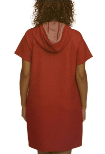 Marc New York Women's Hooded French Terry Loop Dress - Casual Elegance