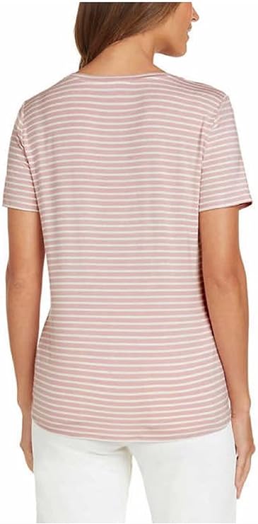 Matty M Women's V-Neck Side Tie Tee