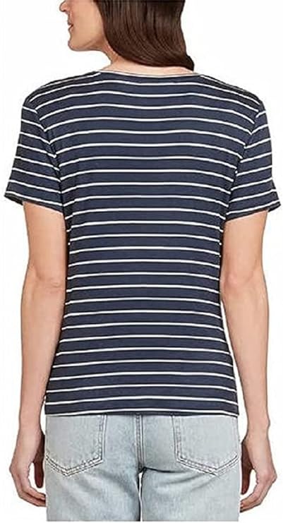 Matty M Women's V-Neck Side Tie Tee