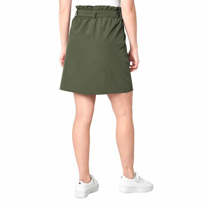 Mondetta Women's High Waisted Skirt in Stretch Woven Fabric - Flattering Silhouette