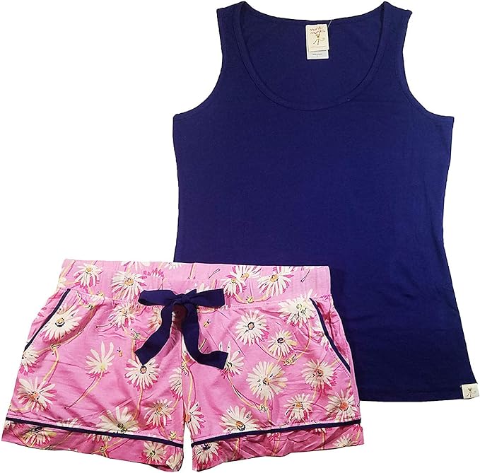 Munki Munki Women's Sleepwear Lounge Tank and Short Set