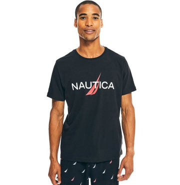 Nautica Men's Big Logo Crew-Neck T-Shirts