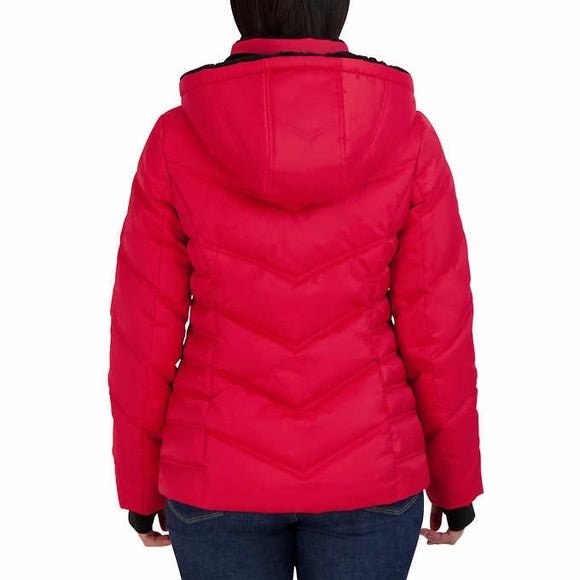 Nautica Women's Hooded Puffer Jacket
