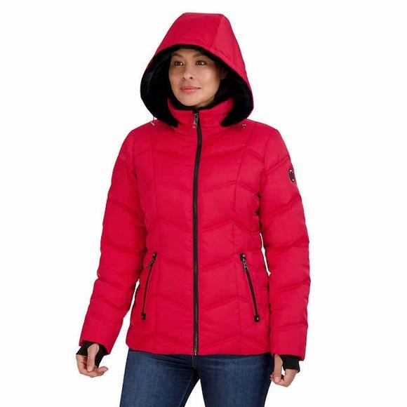 Nautica Women's Hooded Puffer Jacket