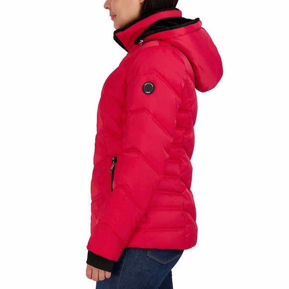 Nautica Women's Hooded Puffer Jacket