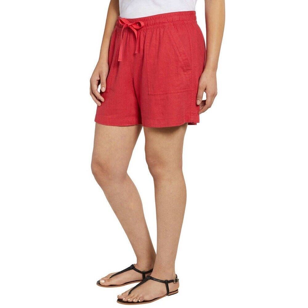 Nautica Women's Linen Blend Pull-On Short