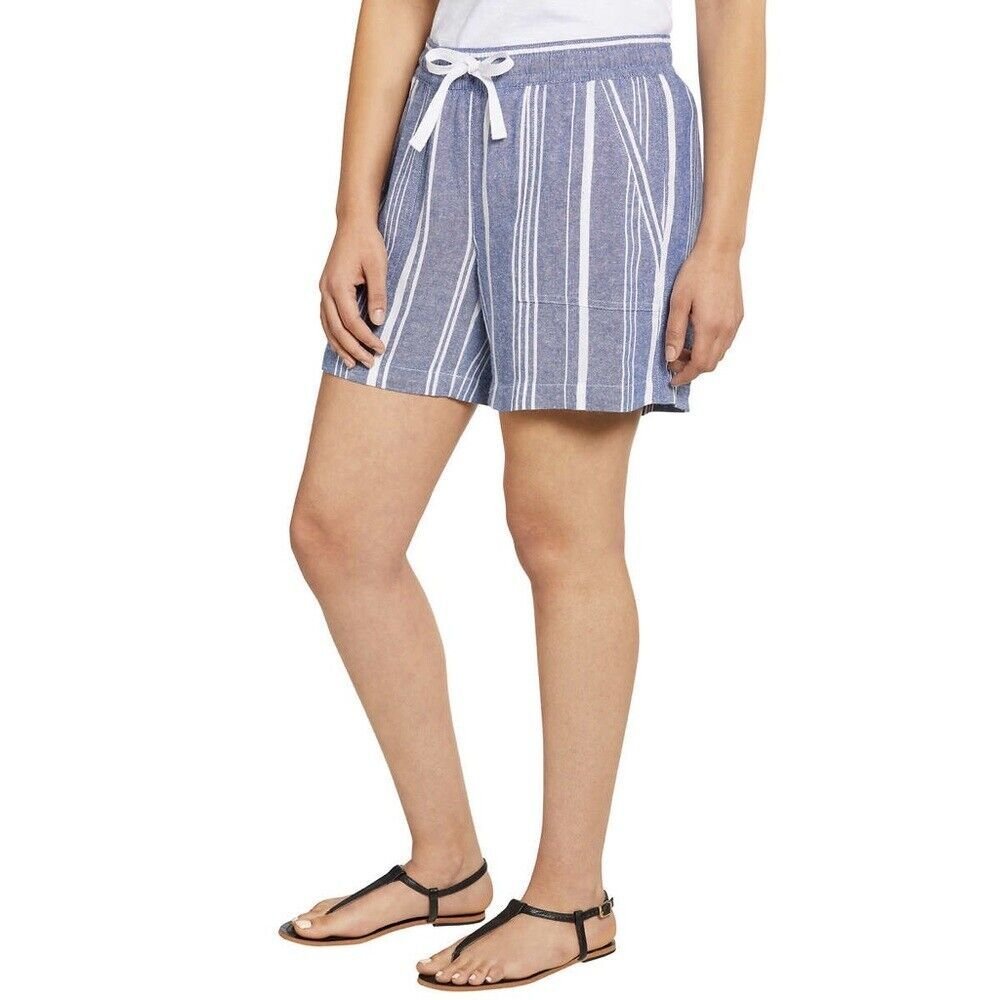 Nautica Women's Linen Blend Pull-On Short