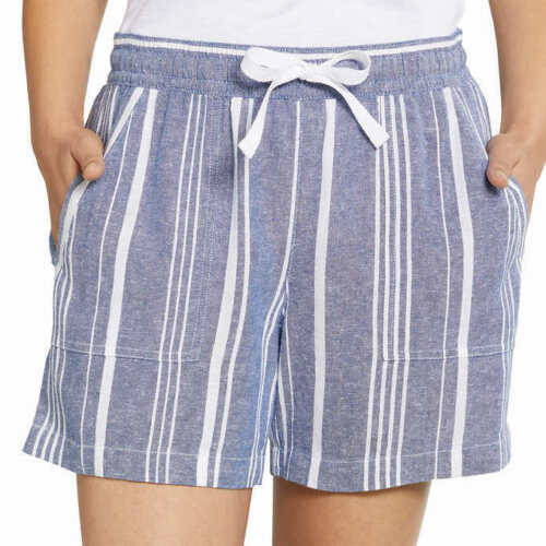 Nautica Women's Linen Blend Pull-On Short