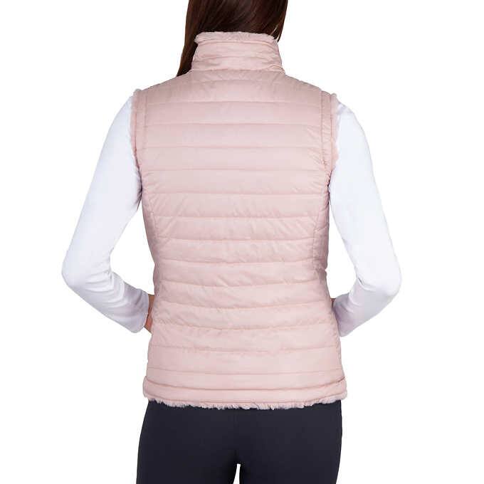 Nicole Miller Women's Reversible Faux Fur Vest