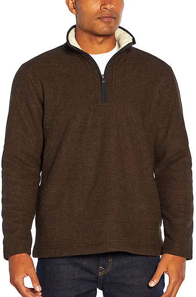 Orvis Men's 1/4 Zip Fleece Lined Pullover - Stylish Warmth for Every Occasion