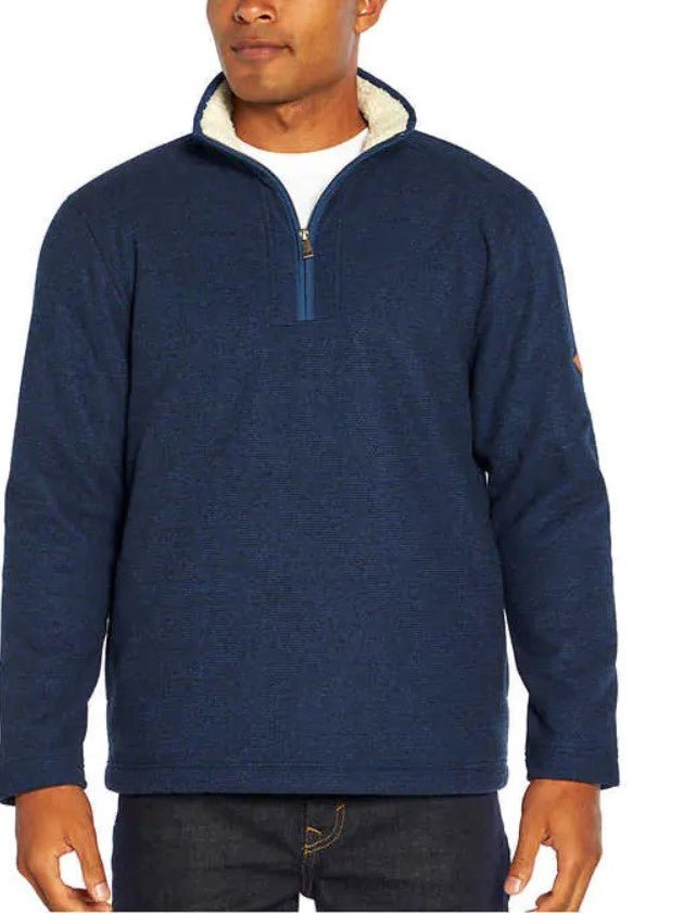 Orvis Men's 1/4 Zip Fleece Lined Pullover - Stylish Warmth for Every Occasion