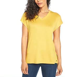 Stylish and comfortable Orvis Women's V-Neck Tunic Knit Top - perfect for any occasion!