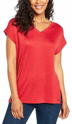 Stylish and comfortable Orvis Women's V-Neck Tunic Knit Top - perfect for any occasion!