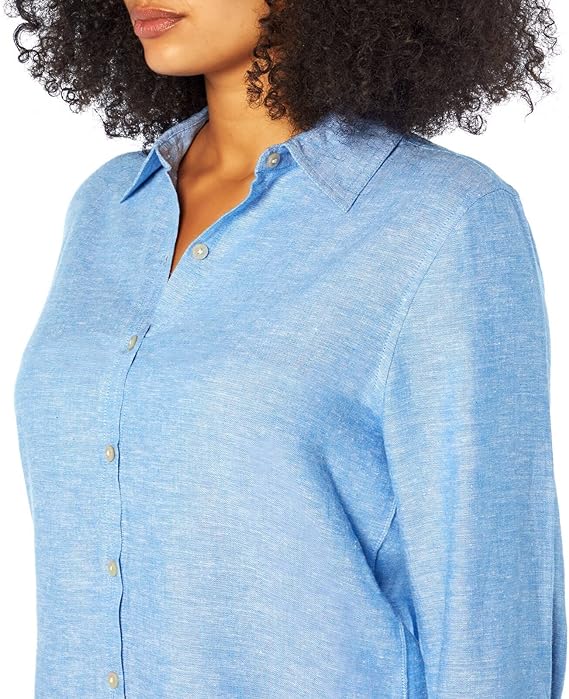 Orvis Women's Linen Blend Sleeve Top - Versatile Fashion