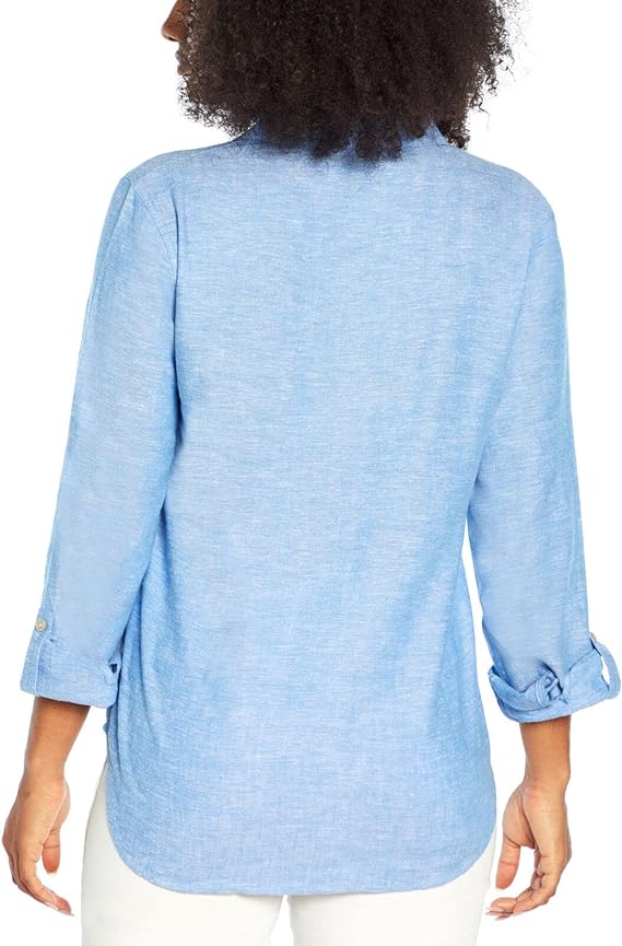 Orvis Women's Linen Blend Sleeve Top - Versatile Fashion