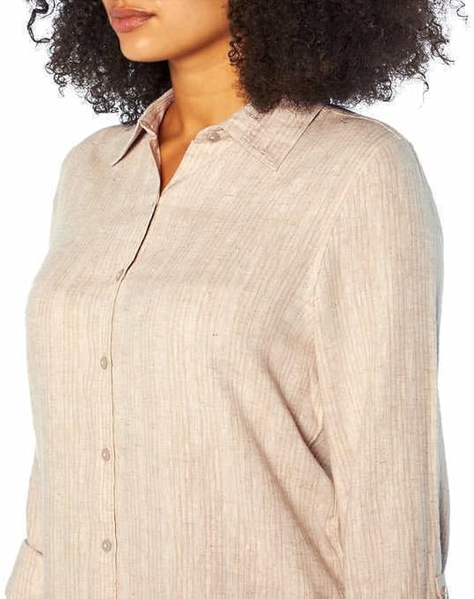 Orvis Women's Linen Blend Sleeve Top - Versatile Fashion