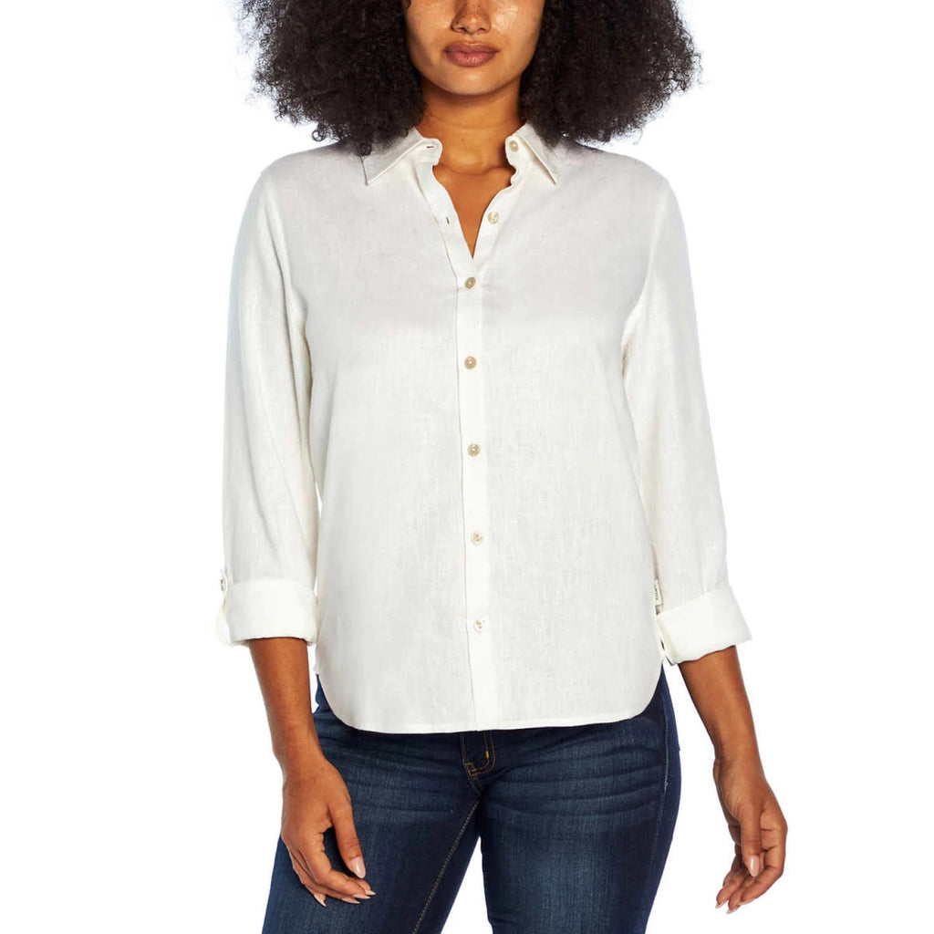 Orvis Women's Linen Blend Sleeve Top - Versatile Fashion