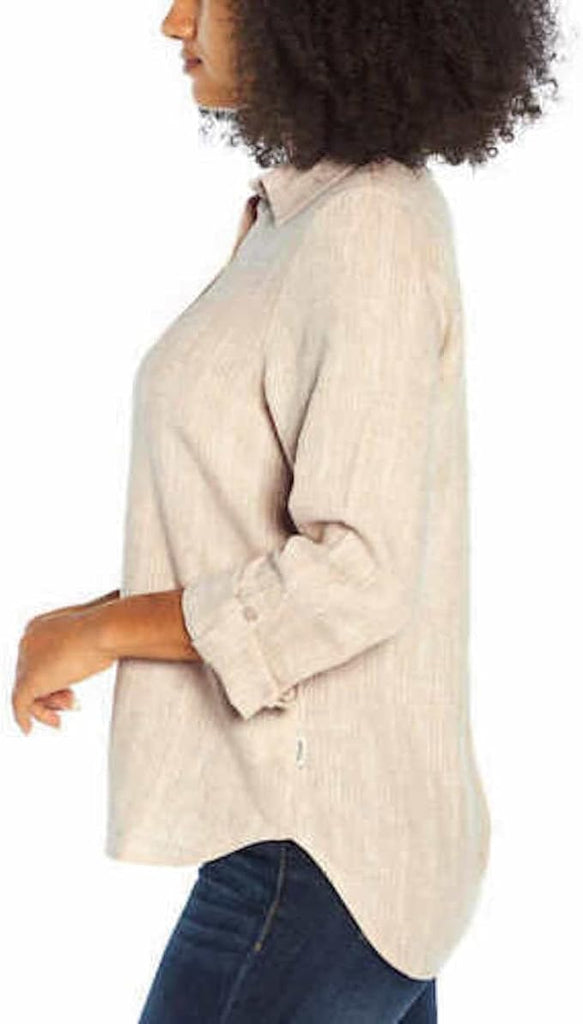 Orvis Women's Linen Blend Sleeve Top - Versatile Fashion