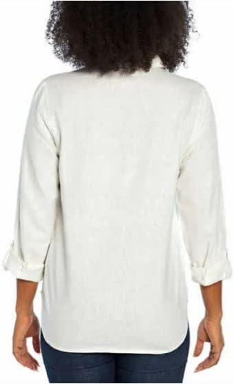 Orvis Women's Linen Blend Sleeve Top - Versatile Fashion