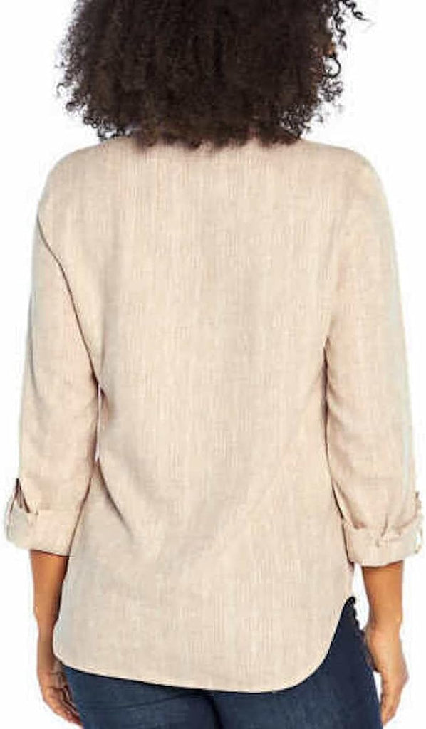 Orvis Women's Linen Blend Sleeve Top - Versatile Fashion